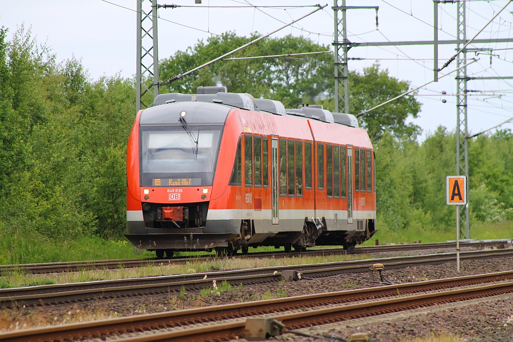 RBSH/nah.sh Lint 41 648 336/836  Echem  kurz vor dem Halt in Jübek. 09.06.2013