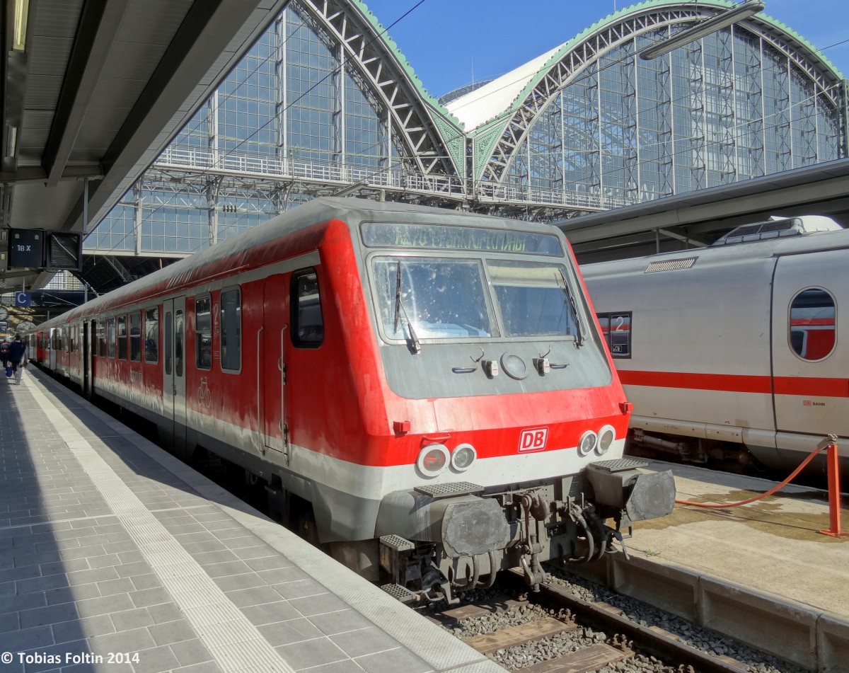 RE nach Mannheim Hbf.
Aufgenommen in Frankfurt(Main) Hbf im M�rz 2014.