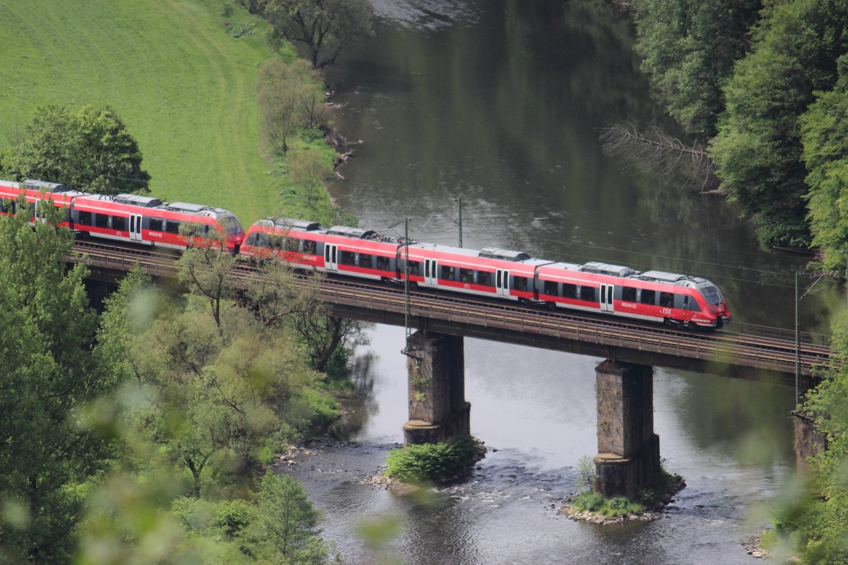 RE9 Rhein-Sieg-Express Richtung Aachen Hbf mit Talent 2 in Doppeltraktion