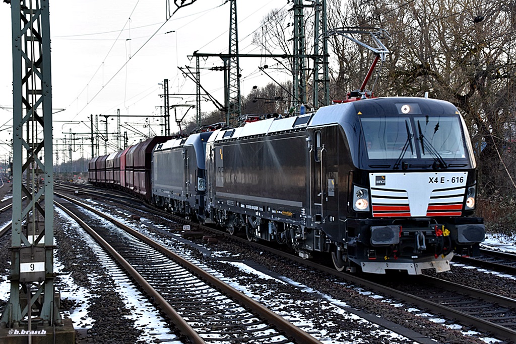 retur vom rangierbahnhof harburg,zuglok jetzt 193 616,09.01.16