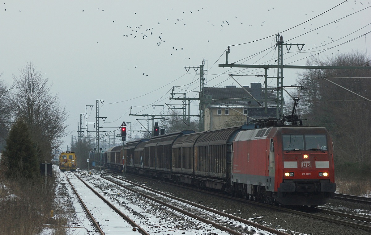 RSC EG 3105 mit Gterzug in Jbek. 12.02.2017