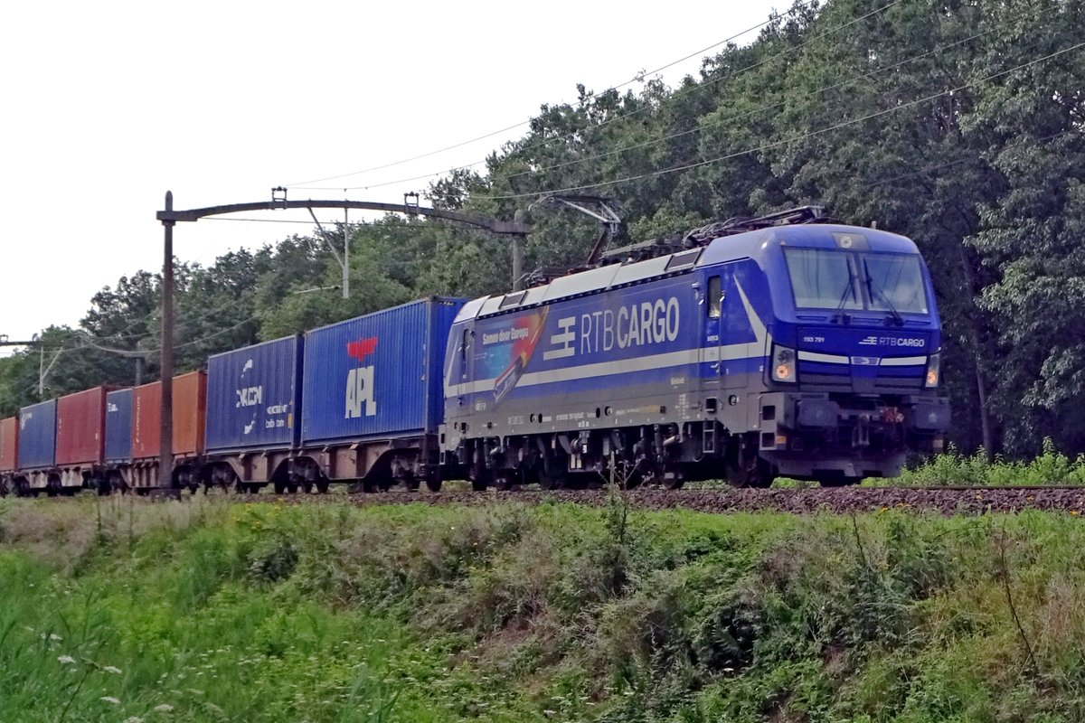 RTB 193 791 durchfahrt am 4 Augustus 2019 Tilburg Oude Warande.