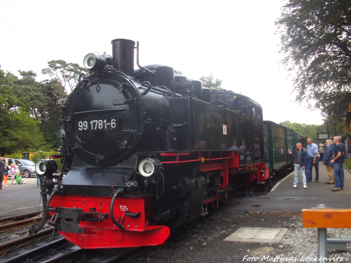 RBB 99 1781 im Bahnhof Ostseebad Ghren am 17.8.14