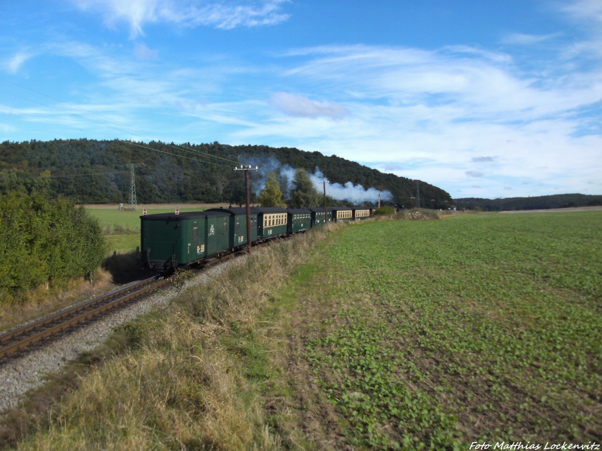 RBB 99 1781 unterwegs nach Ostseebad Ghren / Hier kurz vor dem Hp. Seelvitz am 30.9.13