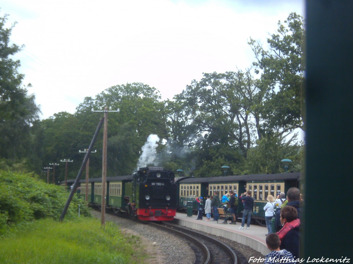 RBB 99 1782 beim einfahren in den Bahnhof Ostseebad Sellin am 17.8.14