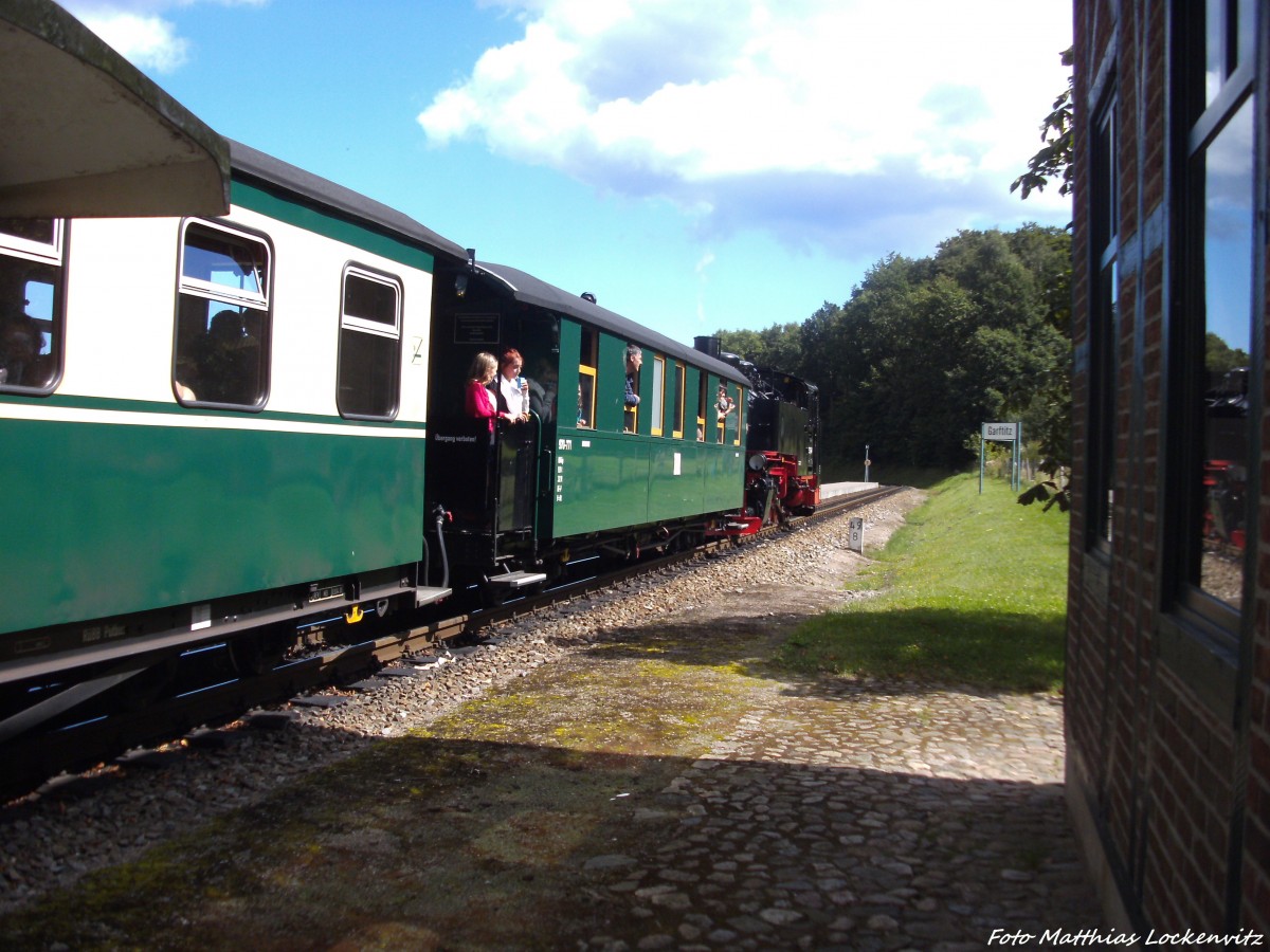 RBB 99 1782 mit dem P105 bei der Einfahrt in den Hp. Garftitz am 15.8.13