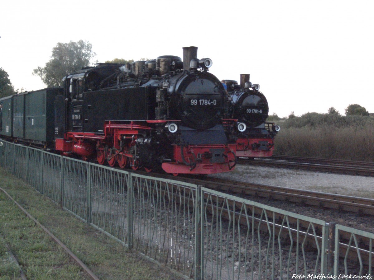 RBB 99 1784 bei der Einfahrt in Putbus am 23.8.13