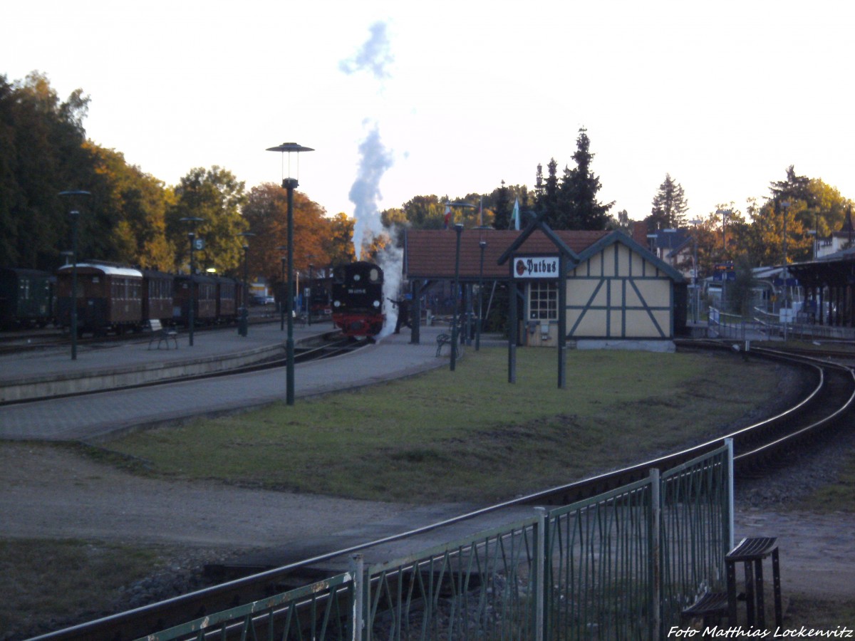 RBB 99 4011 im Bahnhof Putbus am 2.10.13