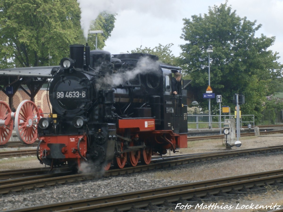 RBB 99 4633 im Putbusser Bahnhof am 31.5.15