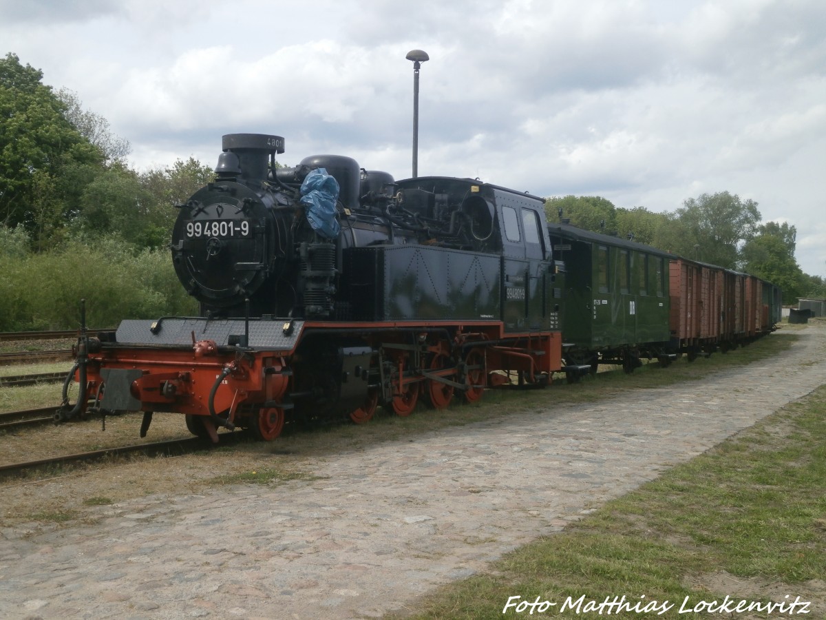 RBB 99 4801 abgestellt im Kleinbahnmuseum in Putbus am 29.5.15