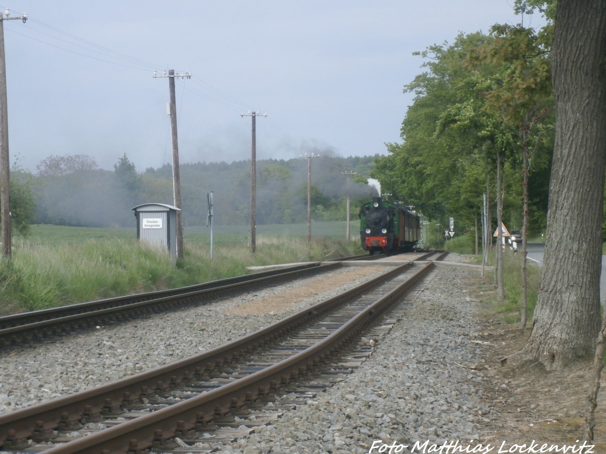 RBB Mh52 mit dem Traditionszug unterwegs nach Putbus am 31.5.15