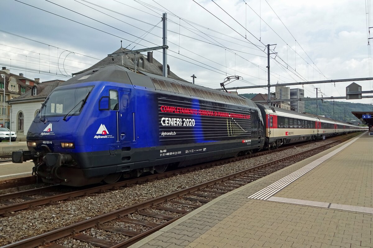 SBB 460 031 steht am 25 Mai 2019 in Brugg AG.