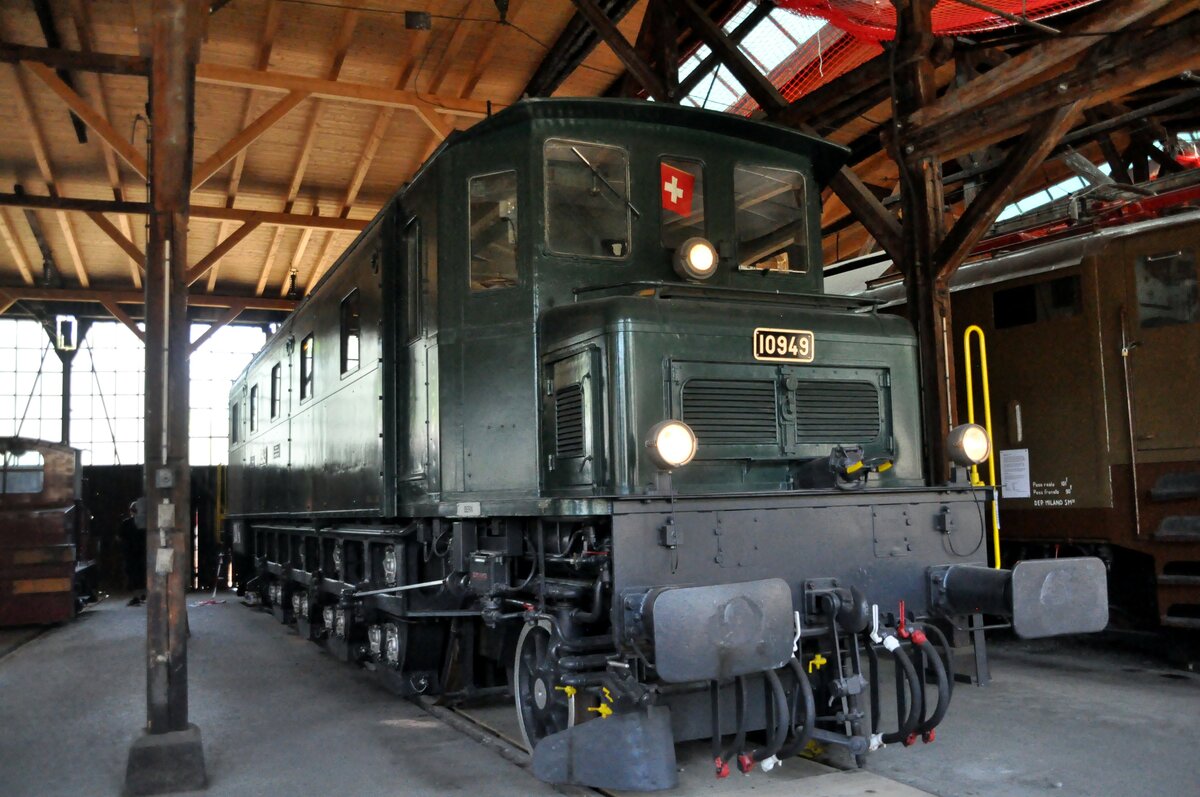 SBB Ae 4/7 Nr.10 943 im Bahnpark Augsburg am 26.06.2022.