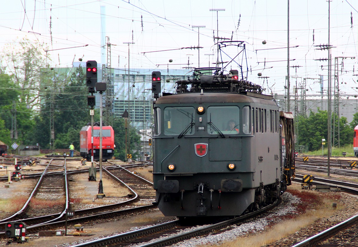 SBB Ae 6/6 11513 Basel bad Bhf 01.06.2012