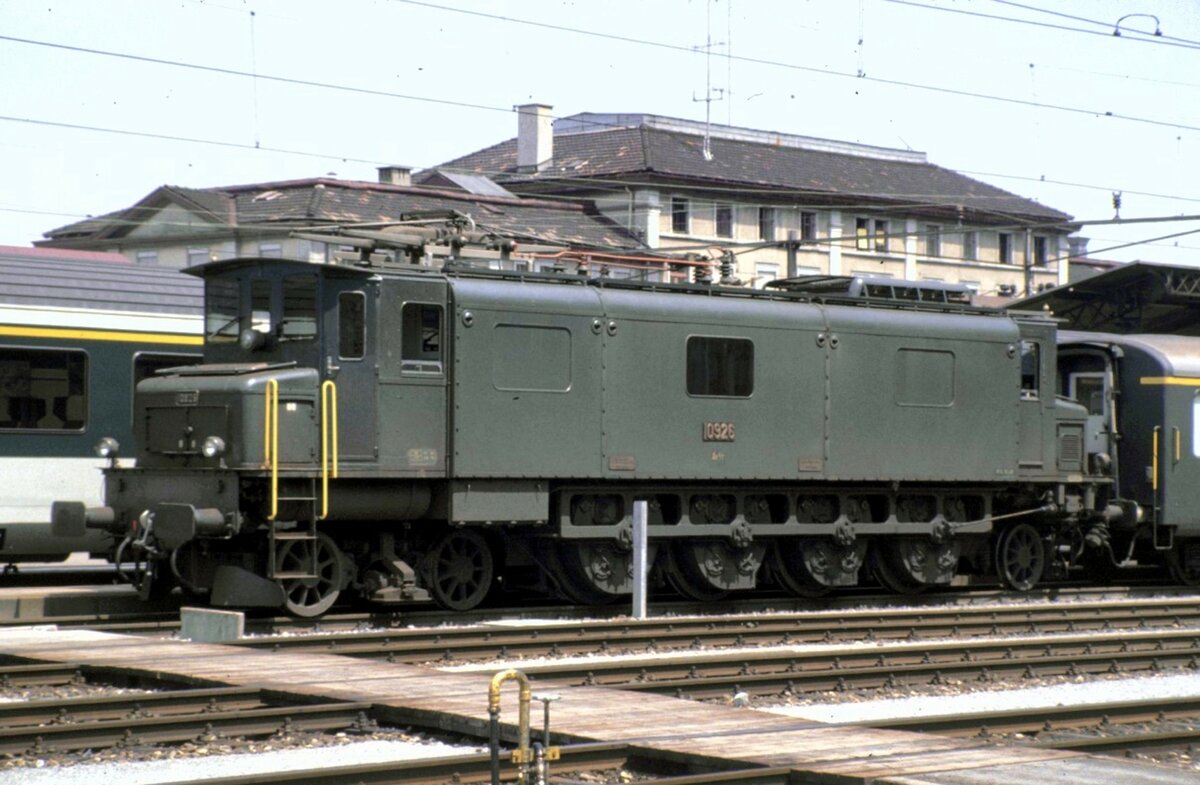 SBB Ae4/7 Nr.10 926, ein optisches Einzelst�ck in Rorschach am 12.06.1983.