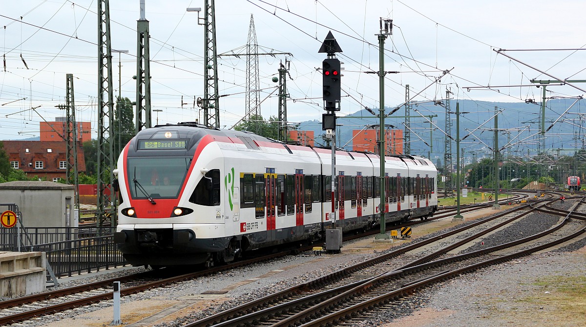 SBB RABe 521 004 Basel bad Bhf 01.06.2012