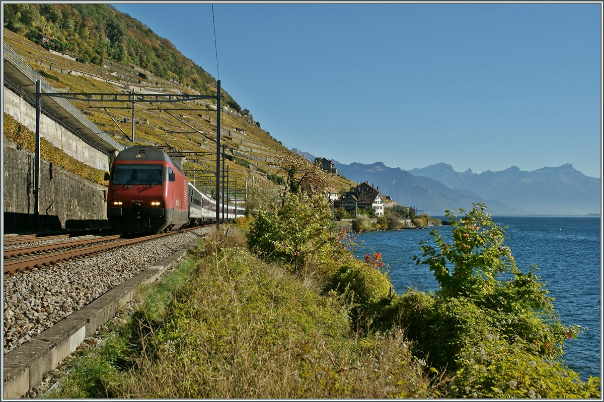 SBB Re 460 117-5 bei Villette (VD).
28.10.2013