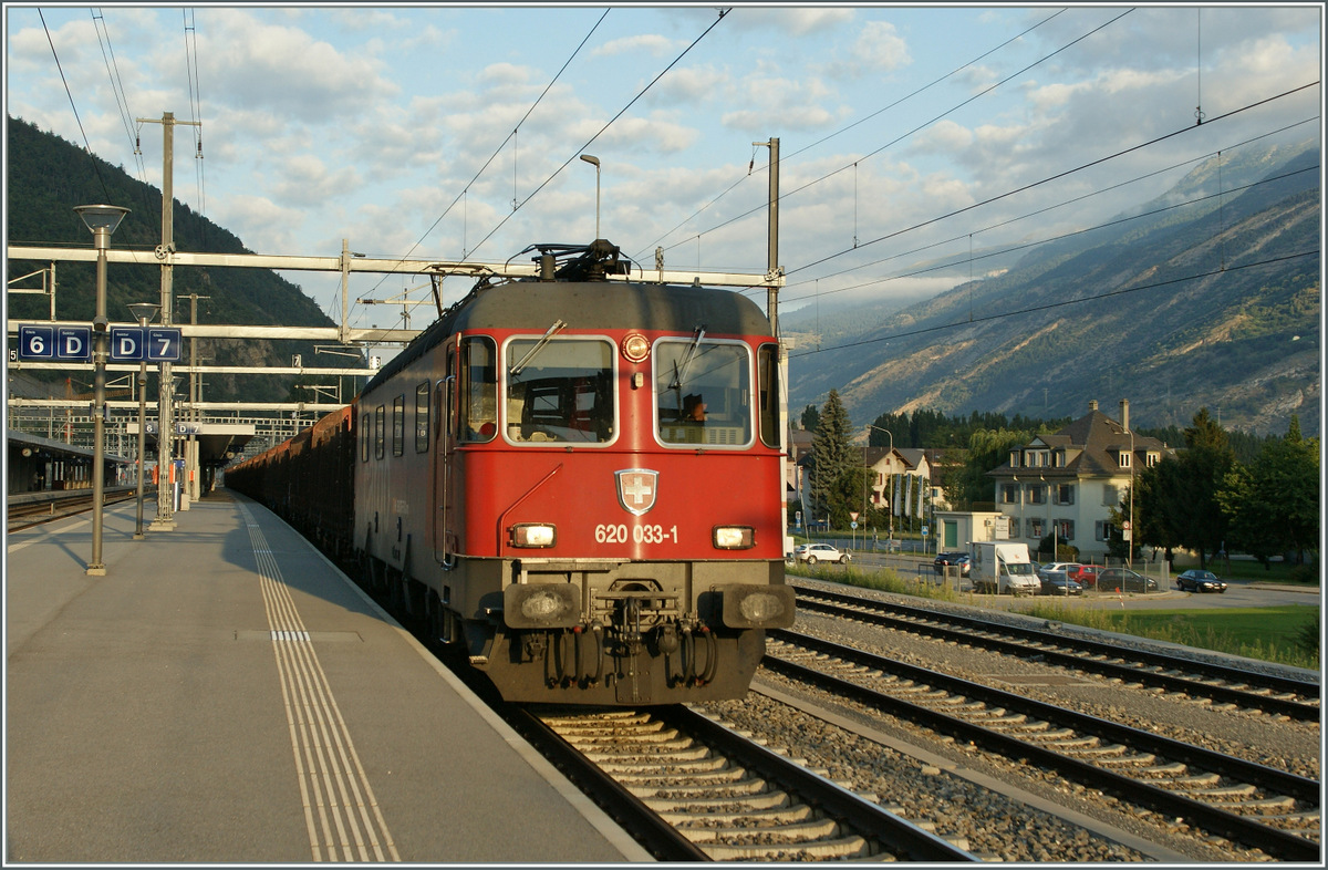 SBB Re 620 033-1 in Visp. 
29. Aug. 2013