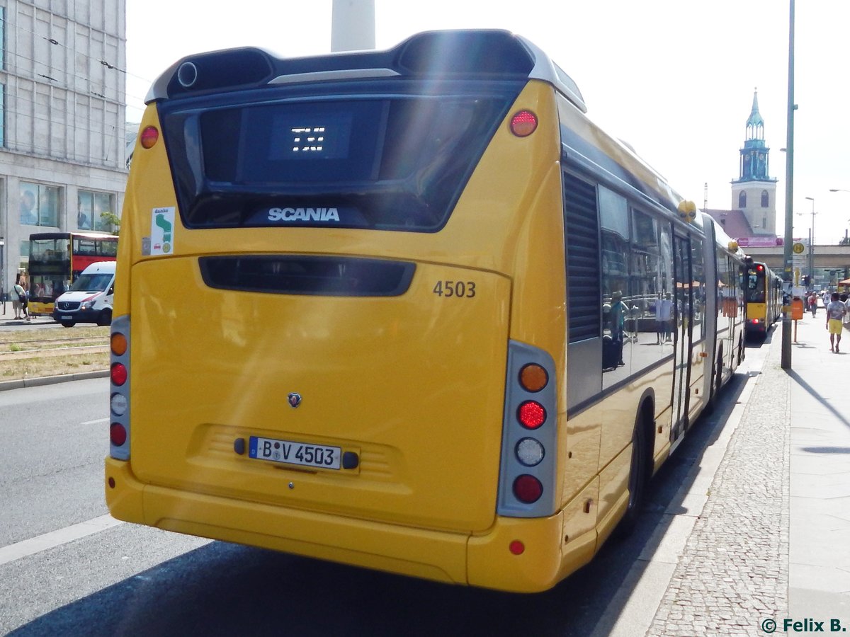 Scania Citywide der BVG in Berlin.