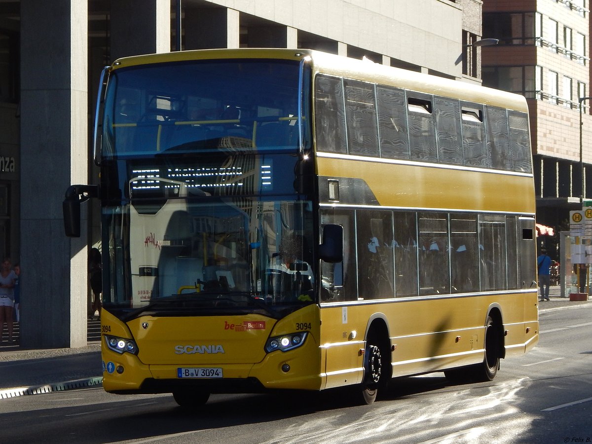 Scania Citywide LF DD der BVG in Berlin. 