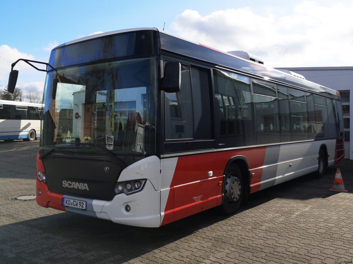 Scania Citywide Vorführwagen zum Test bei der MVVG in Friedland.