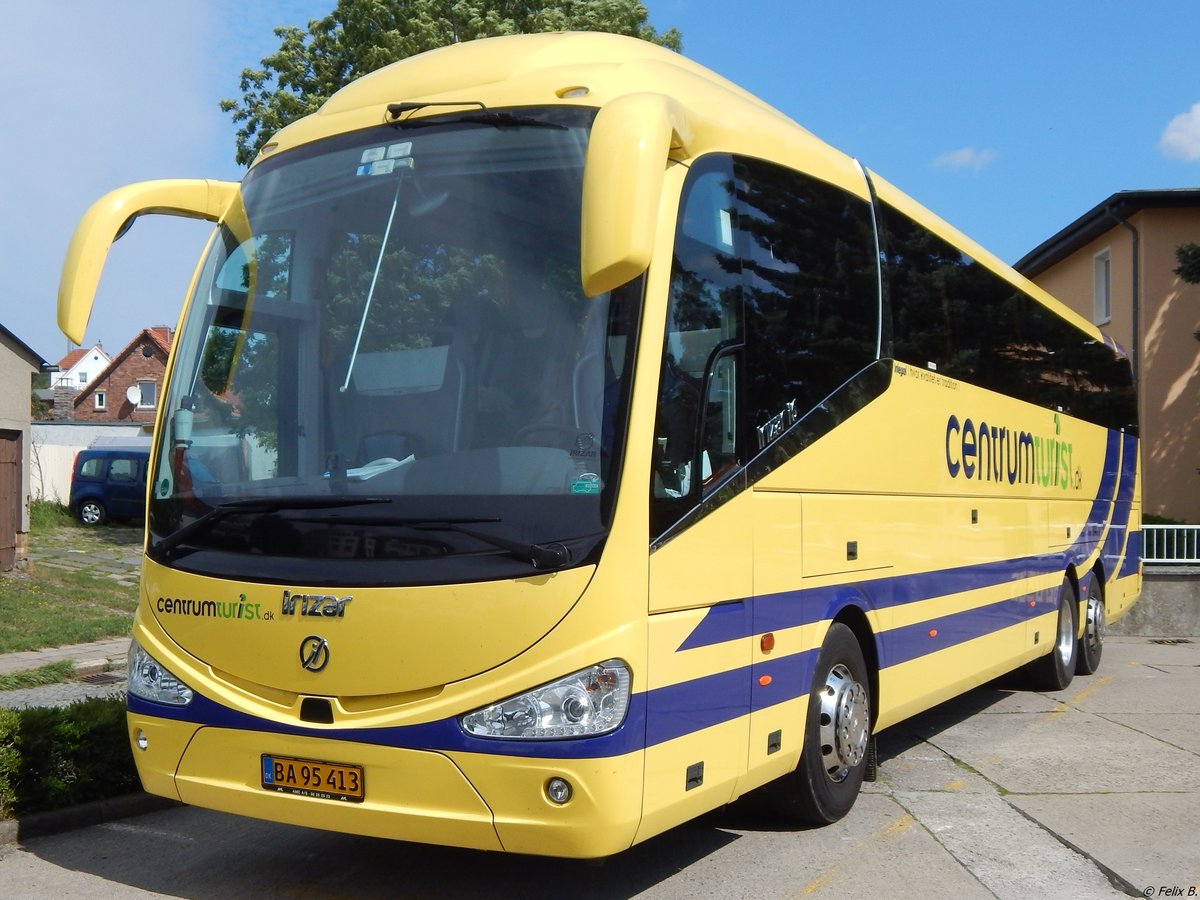 Scania Irizar von CentrumTurist aus Dänemark in Sassnitz.