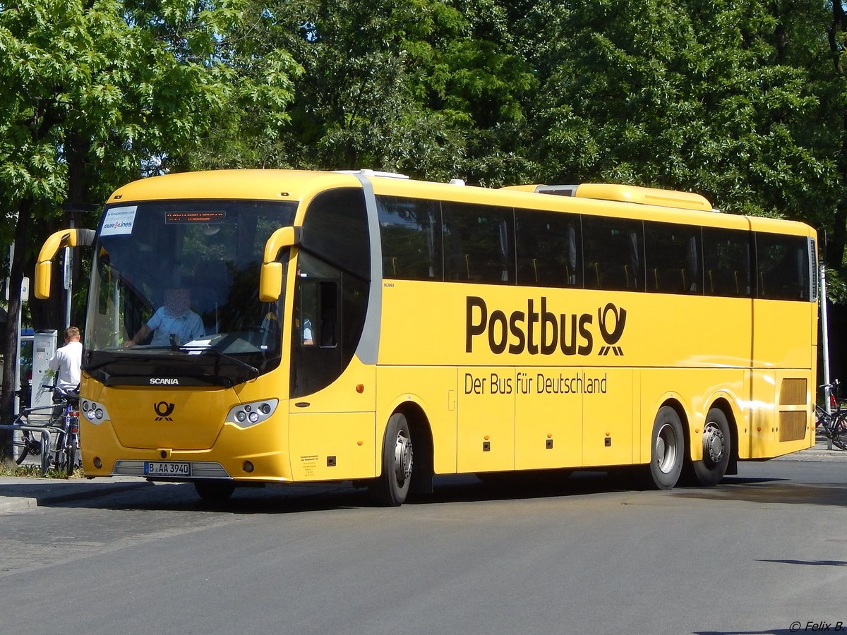 Scania OmniExpress von Postbus/Temepelhofer aus Deutschland in Berlin.