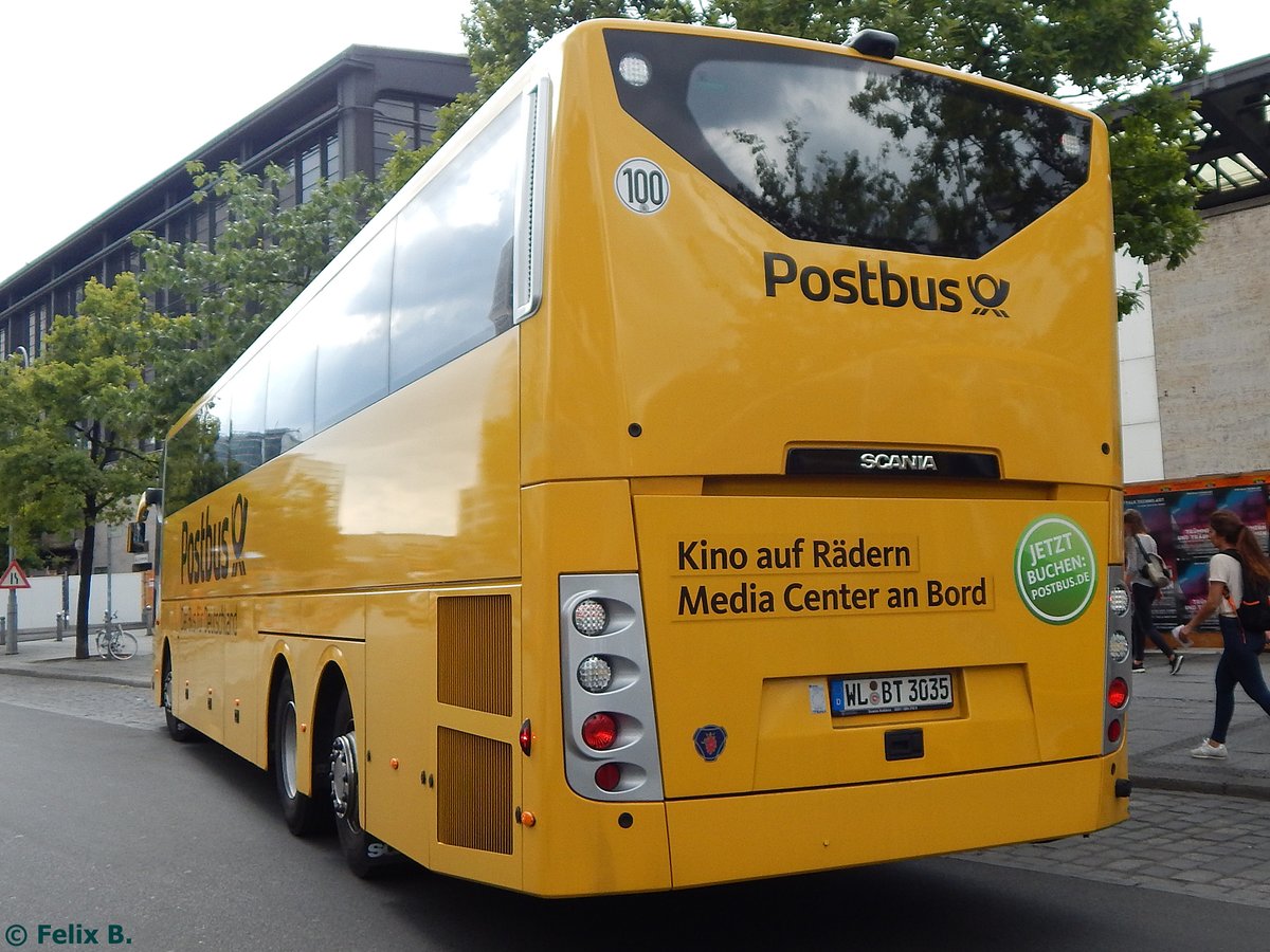 Scania OmniExpress von Postbus/Weingartner aus Deutschland in Berlin.