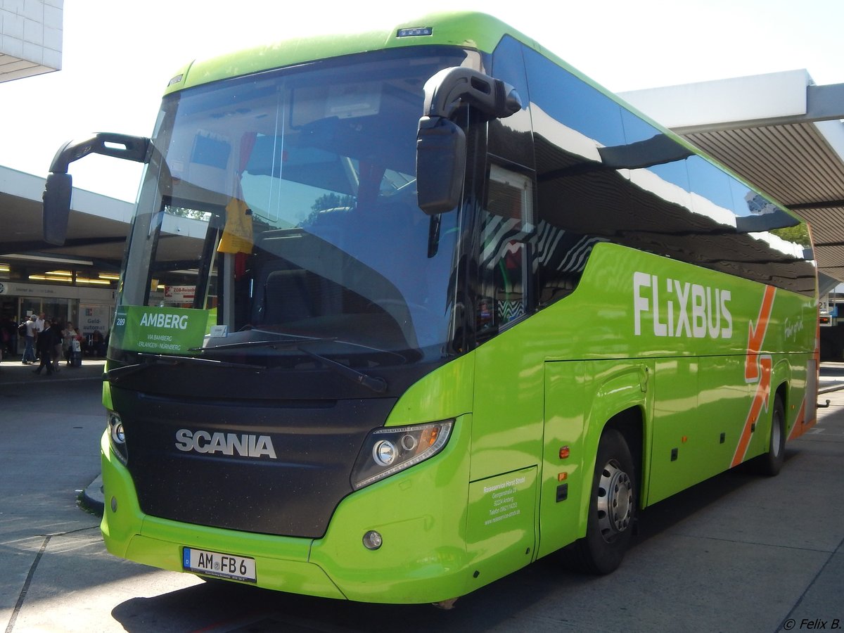 Scania Touring von FlixBus/Reiseservice Horst Strobl  aus Deutschland in Berlin.