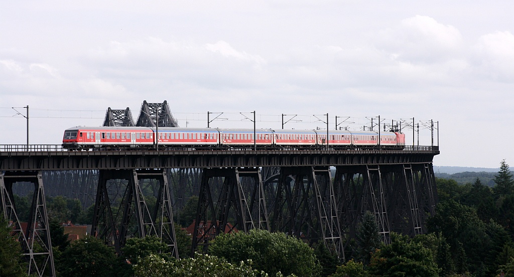 Schleswig Holstein Express mit Zuglok 112 175-5 auf dem Weg Richtung Hamburg. Rendsburg 28.07.12