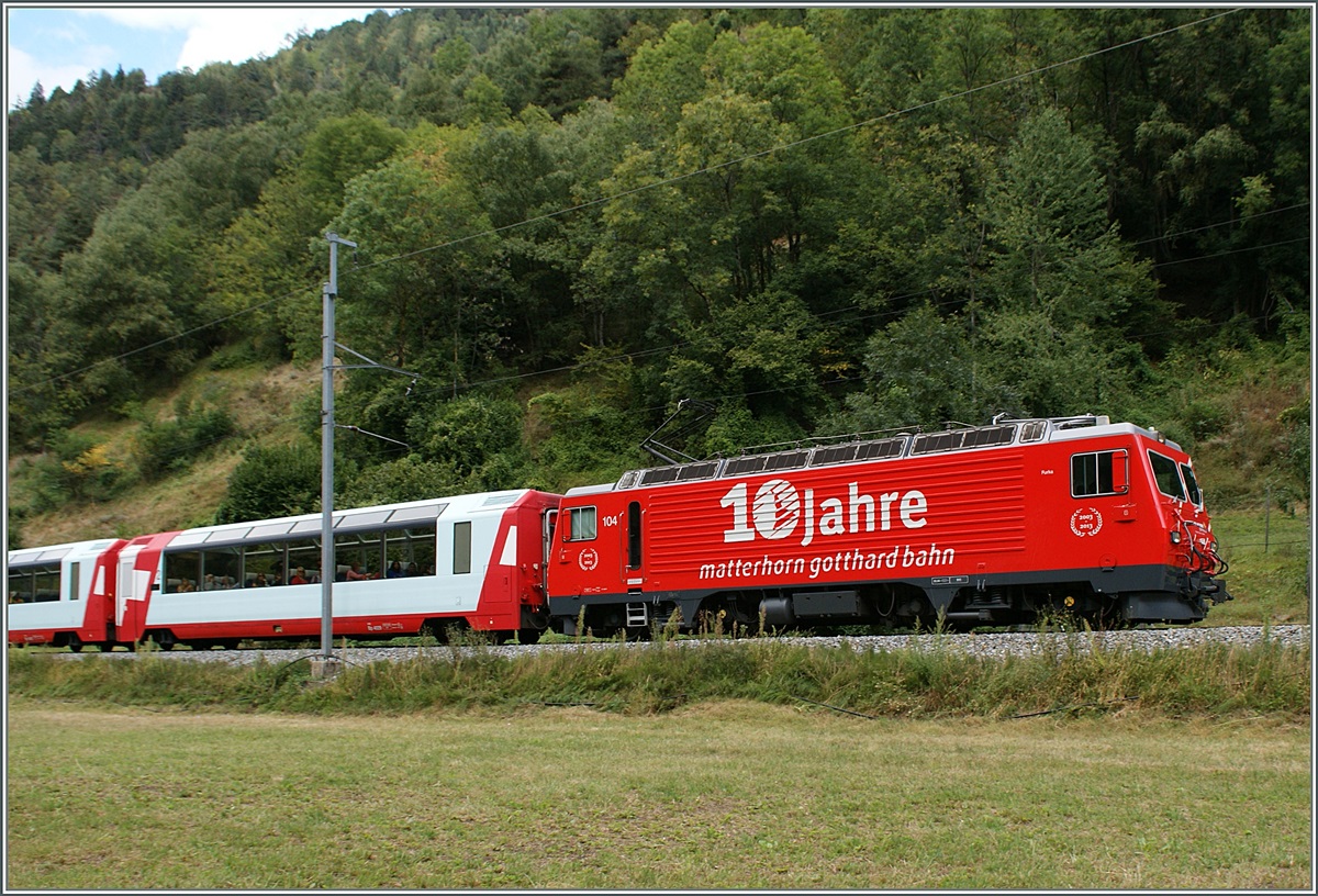 Schon 10 Jahre  MGB (welche aus der BVZ und FO entstand). 
Wie die Zeit vergeht...
Bei Betten Talstation, den 10. Sept.2013