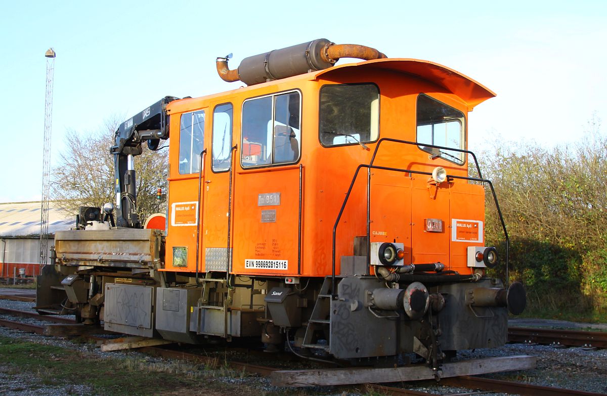 Schweizer Baudiensttraktor Tm III 9511 der dänischen Firma Malus ApS, Pattburg 04.11.2022