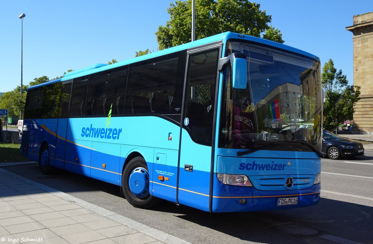 Schweizer Reisen, Verkehr & Touristik aus Waldachtal | FDS-PG 16 | Mercedes-Benz Tourismo II RH | 27.09.2018 in Stuttgart
