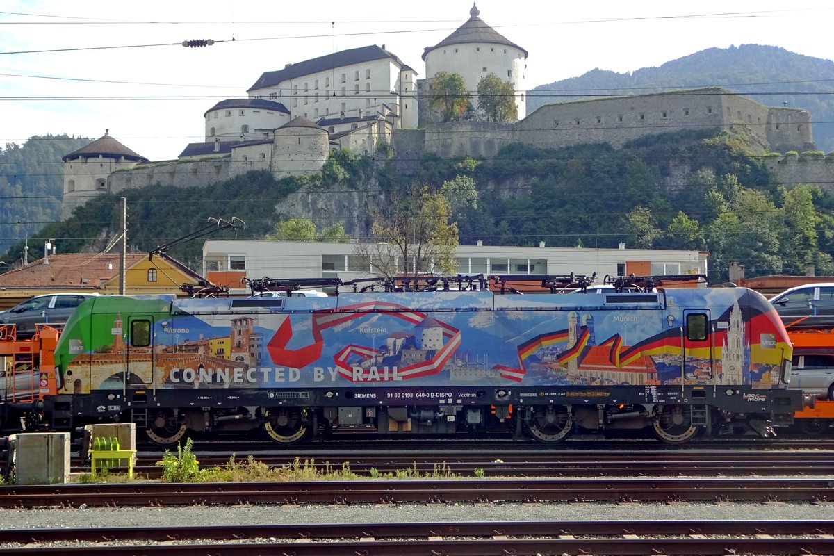 Seitenblick auf 193 640 in Kufstein am 17 September 2019.