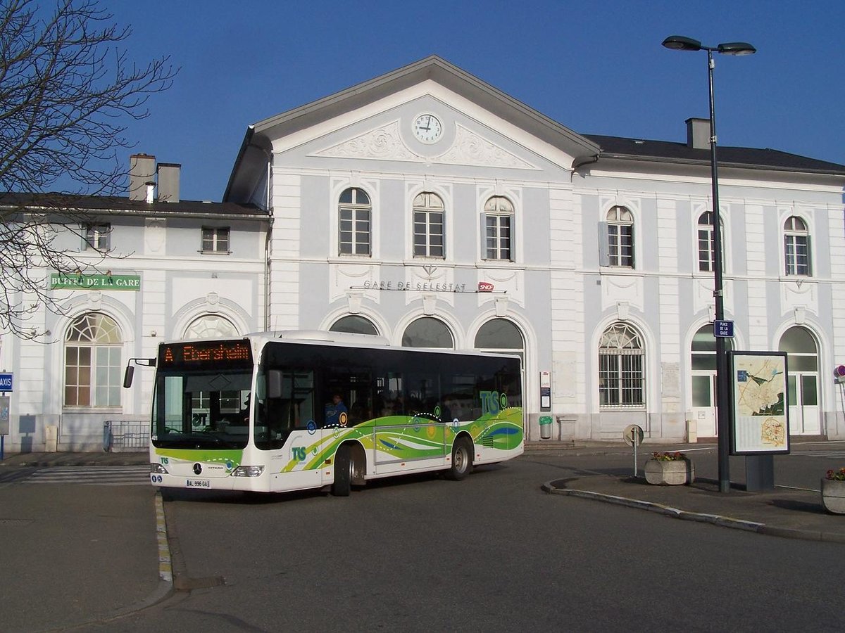 Selestat - 8. März 2011. 5 Citaro K waren für den Stadtverkehr im Einsatz.