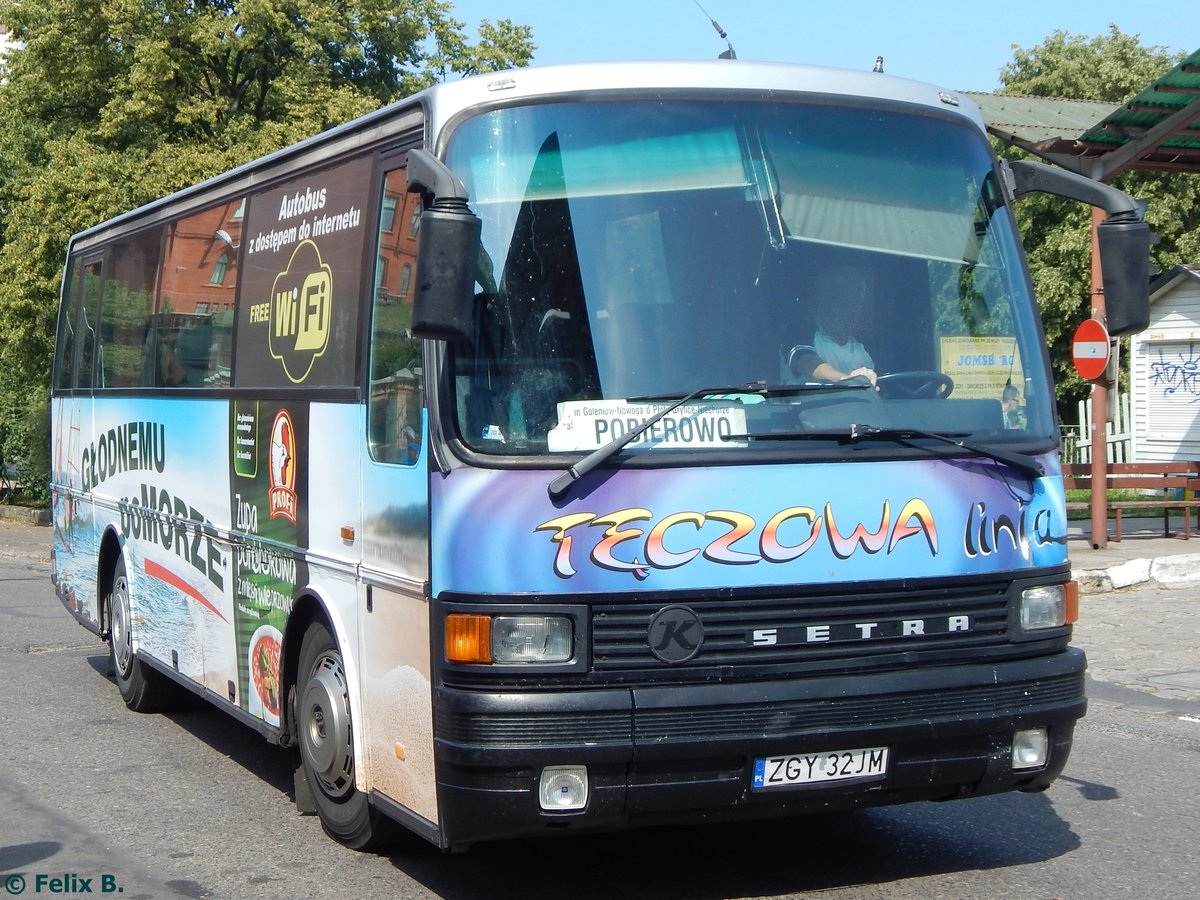 Setra 211 HD von PKS Gryfice aus Polen in Stettin.