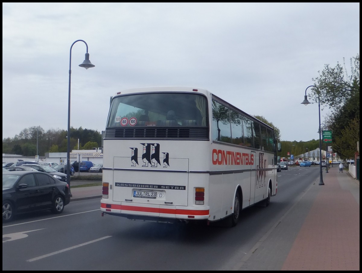 Setra 215 HD von Busreisen R. Labudda aus Deutschland in Binz.