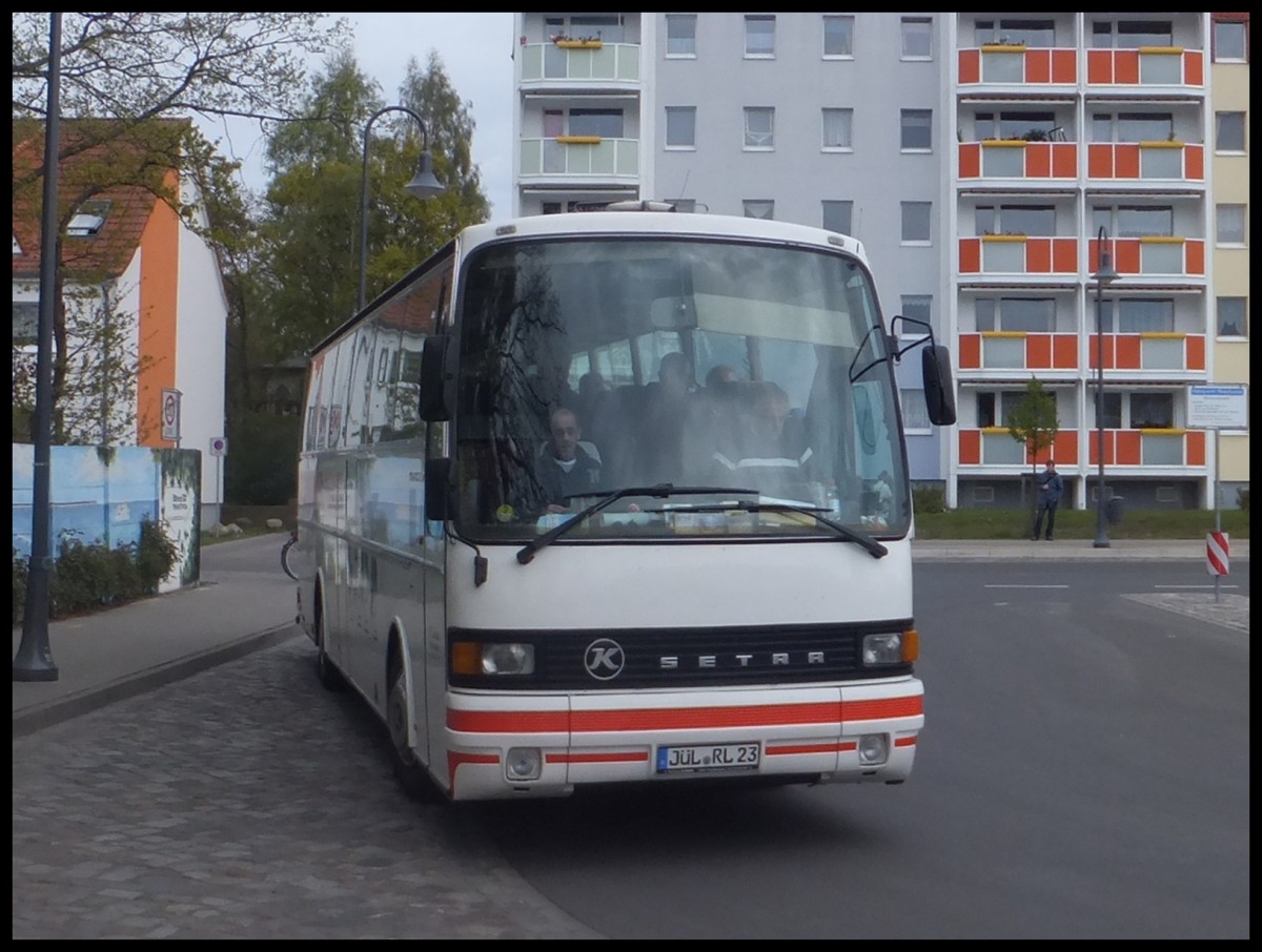 Setra 215 HD von Busreisen R. Labudda aus Deutschland in Binz.