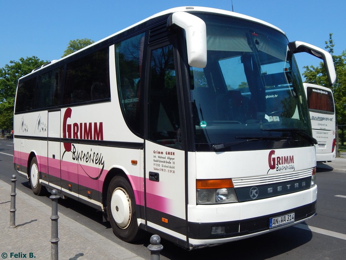 Setra 309 HD von Grimm aus Deutschland in Berlin.