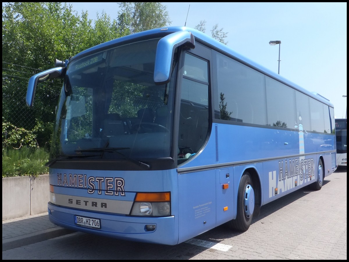 Setra 315 GT von Hameister aus Deutschland in Rostock.