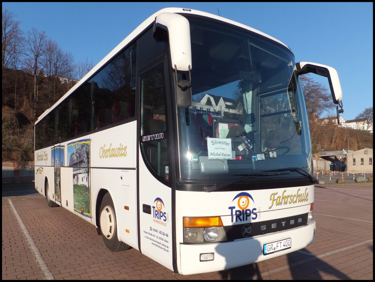 Setra 315 GT-HD von Michel-Reisen aus Deutschland im Stadthafen Sassnitz.