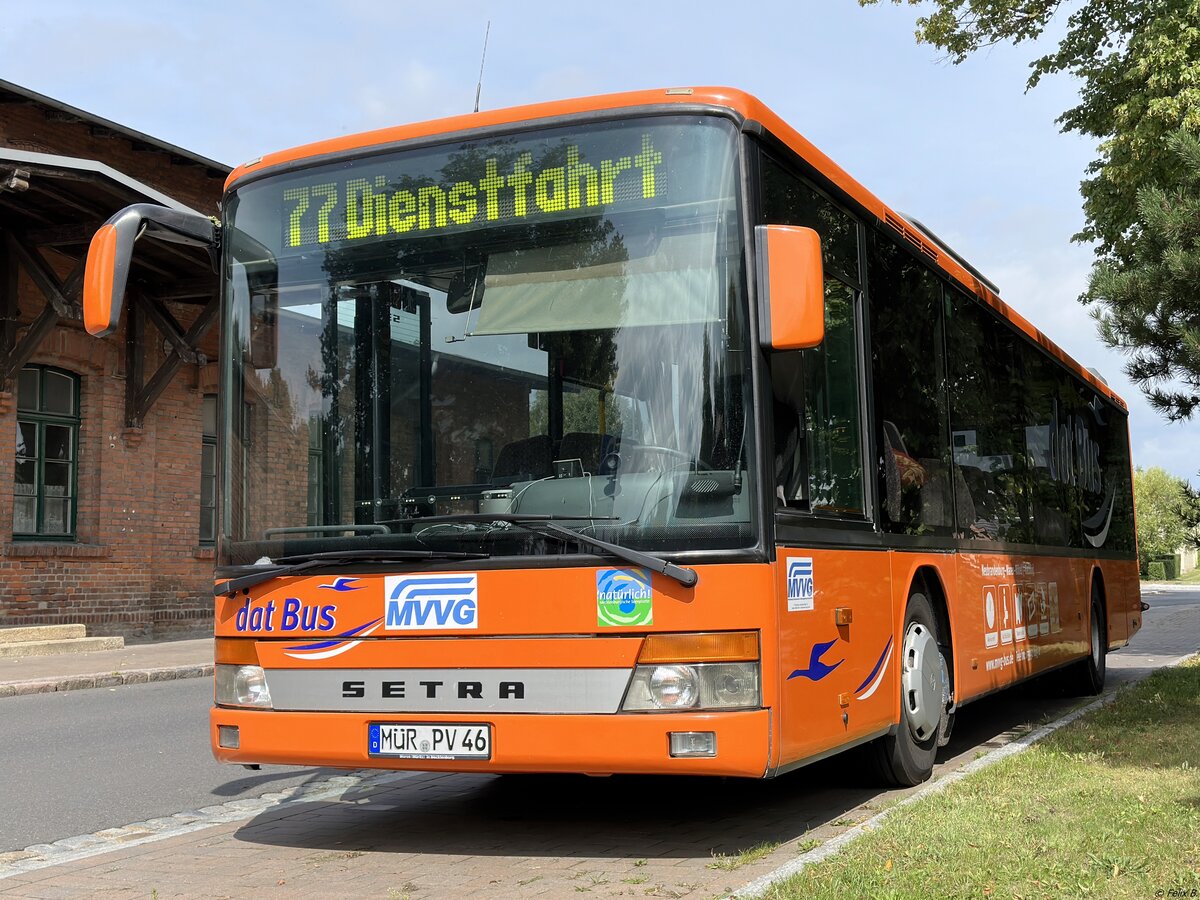 Setra 315 NF der MVVG in Plau am See.