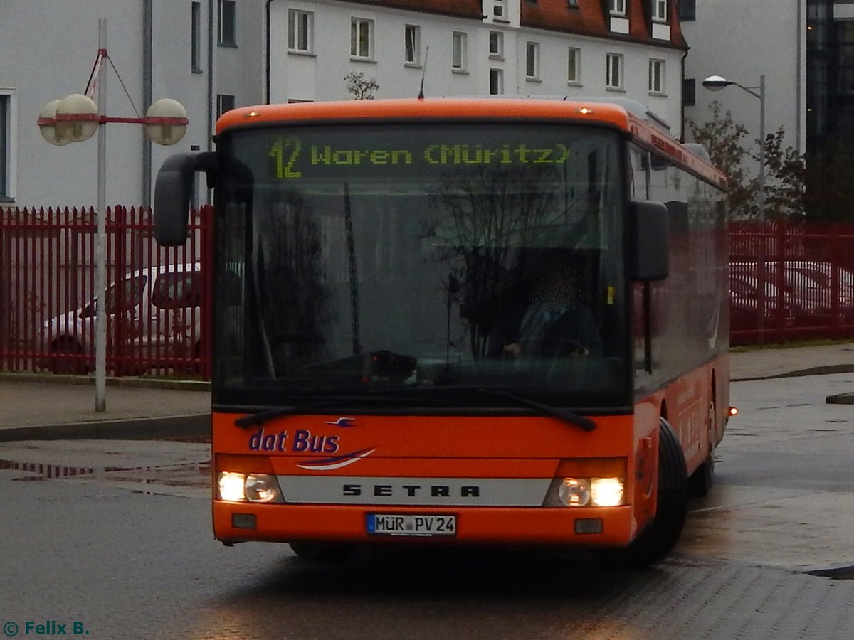 Setra 315 NF der PVM Waren in Neubrandenburg.