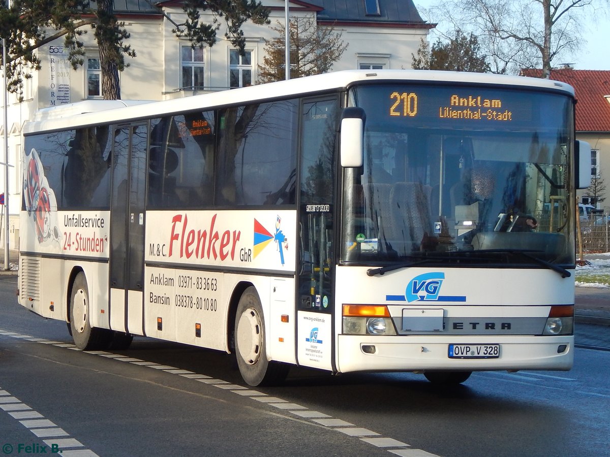 Setra 315 UL der Anklamer Verkehrsgesellschaft in Greifswald.