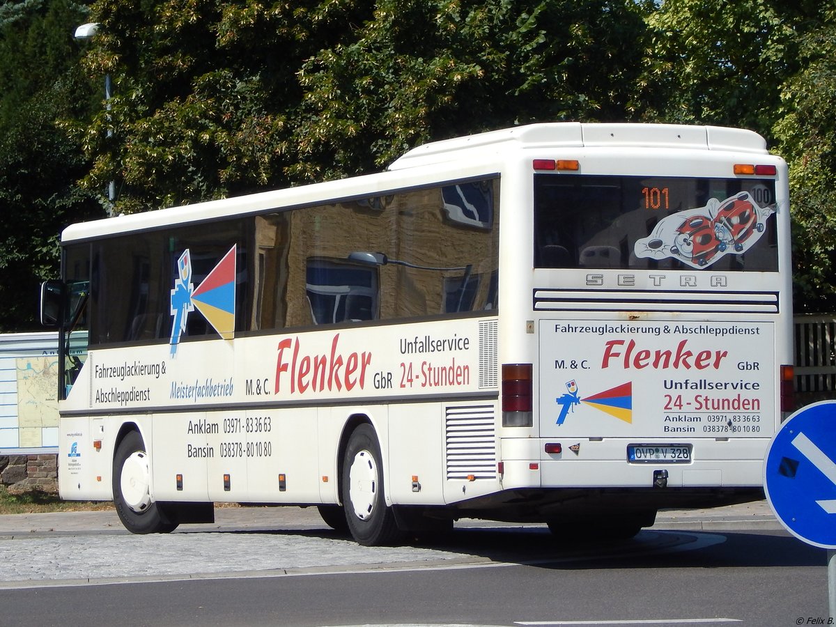 Setra 315 UL der Anklamer Verkehrsgesellschaft mbH in Anklam.