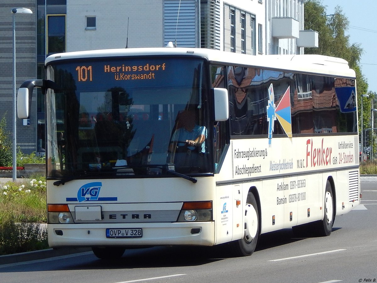 Setra 315 UL der Anklamer Verkehrsgesellschaft mbH in Anklam.