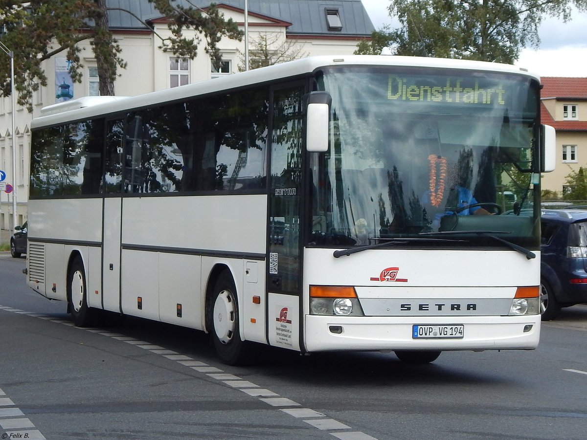 Setra 315 UL der Anklamer Verkehrsgesellschaft in Greifswald.