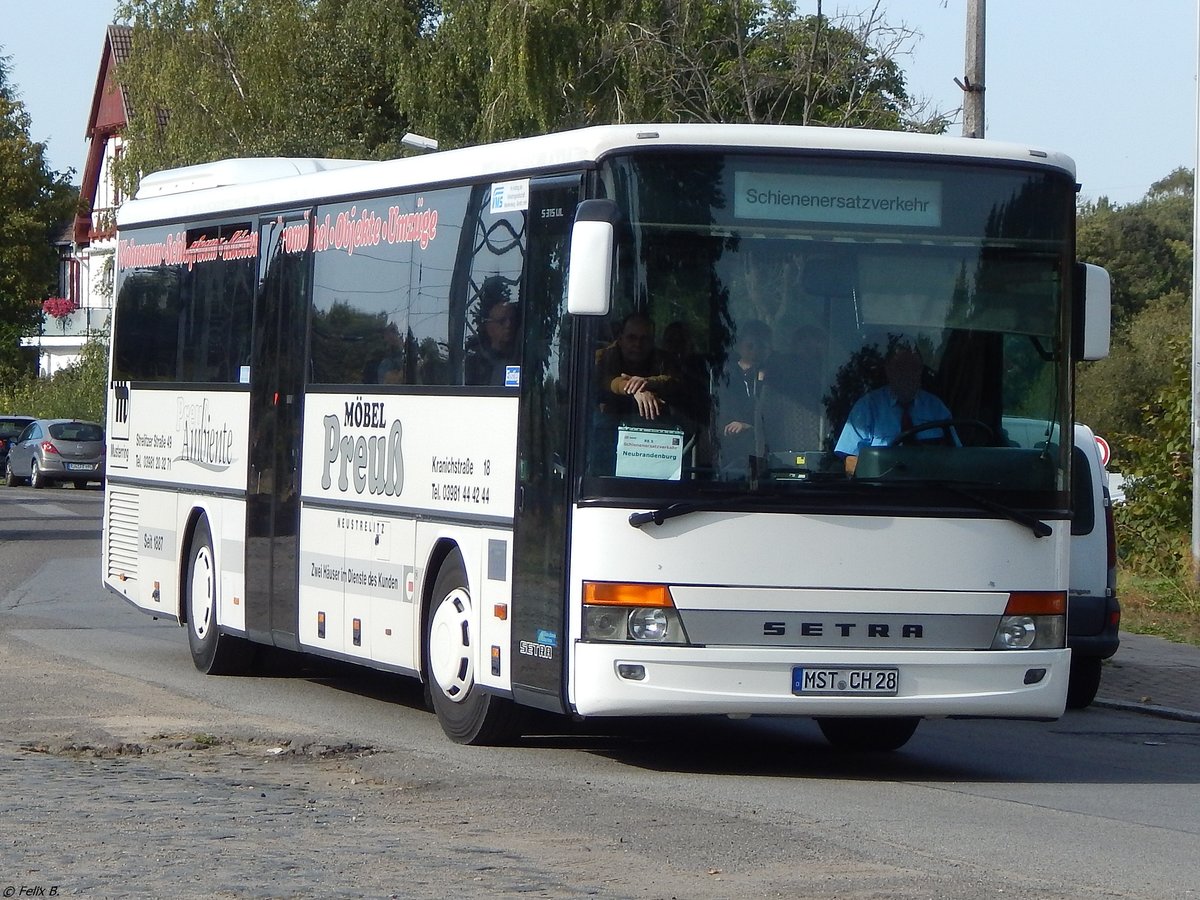 Setra 315 UL von Becker-Strelitz Reisen aus Deutschland in Burg Stargard.