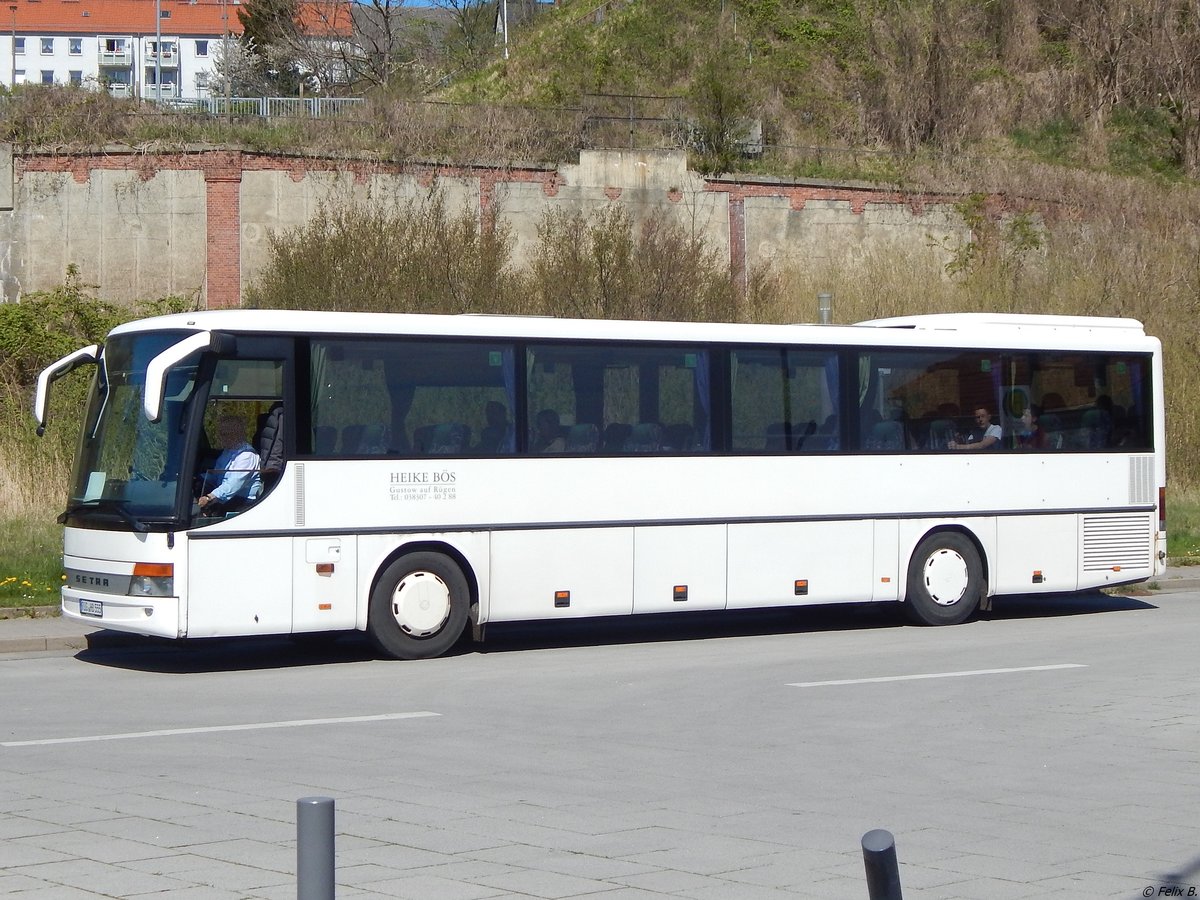 Setra 315 UL von Heike Bös aus Deutschland im Stadthafen Sassnitz. 