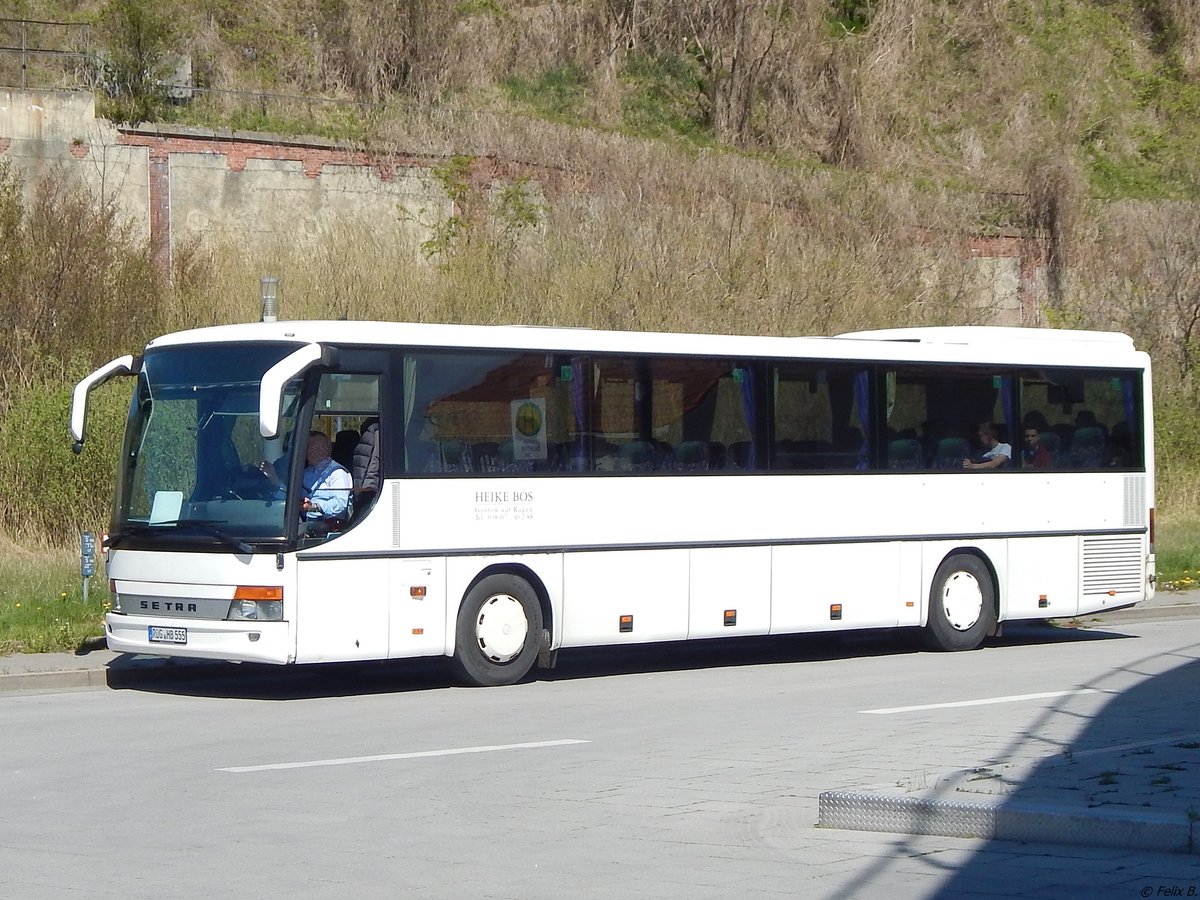 Setra 315 UL von Heike Bös aus Deutschland im Stadthafen Sassnitz. 